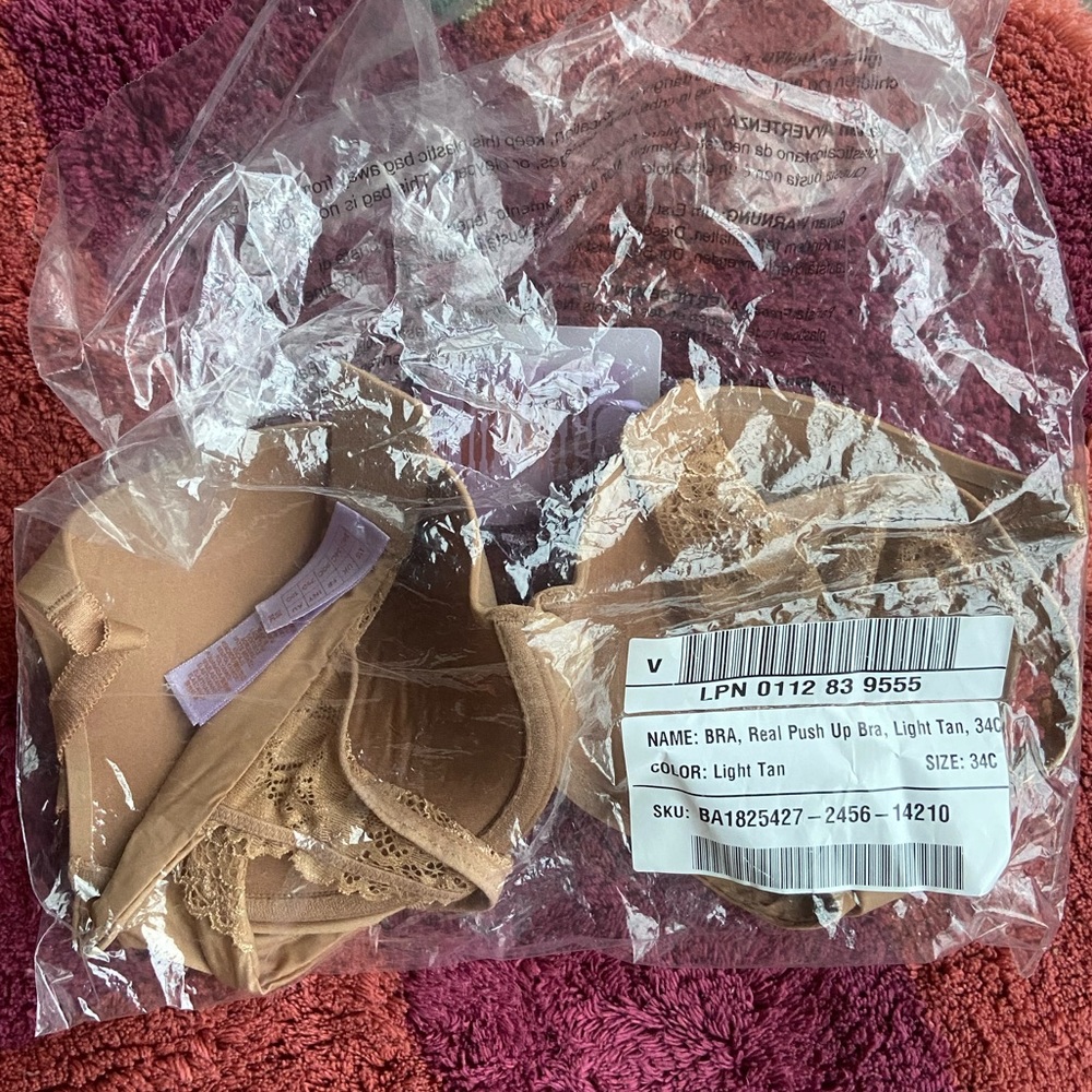 SAVAGE X FENTY 34C push up bra